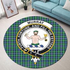 Murray of Atholl Ancient Tartan Crest Round Rug
