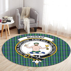 Murray of Atholl Ancient Tartan Crest Round Rug