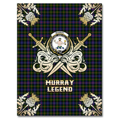 Murray of Atholl Modern Tartan Gold Courage Symbol Blanket