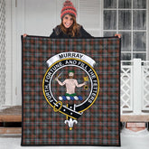 Murray of Atholl Weathered Tartan Crest Quilt
