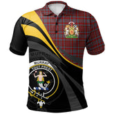 Murray of Polmaise Tartan Polo Shirt - Royal Coat Of Arms Style