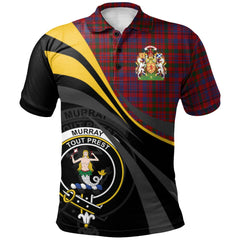 Murray of Tullibardine Tartan Polo Shirt - Royal Coat Of Arms Style