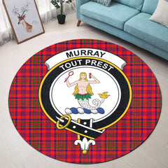 Murray of Tulloch Modern Tartan Crest Round Rug