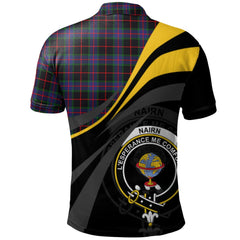 Nairn Tartan Polo Shirt - Royal Coat Of Arms Style