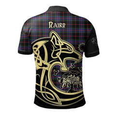 Nairn Tartan Polo Shirt Viking Wolf