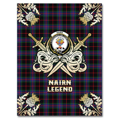 Nairn Tartan Gold Courage Symbol Blanket