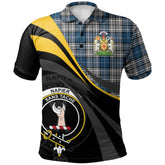 Napier Modern Tartan Polo Shirt - Royal Coat Of Arms Style
