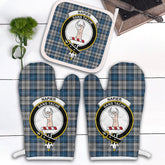 Napier Modern Tartan Crest Oven Mitt And Pot Holder (2 Oven Mitts + 1 Pot Holder)