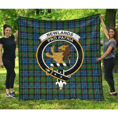 Newlands of Lauriston Tartan Crest Quilt