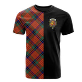 Nicolson Ancient Tartan T-Shirt Half of Me - Cross Style