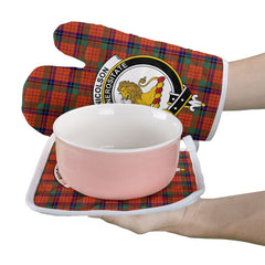 Nicolson Ancient Tartan Crest Oven Mitt And Pot Holder (2 Oven Mitts + 1 Pot Holder)