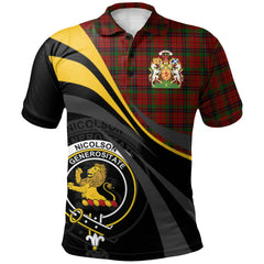 Nicolson Lochcarron Tartan Polo Shirt - Royal Coat Of Arms Style