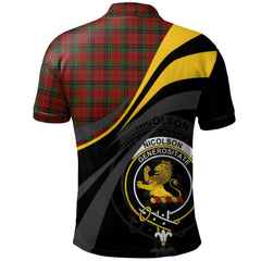 Nicolson Lochcarron Tartan Polo Shirt - Royal Coat Of Arms Style