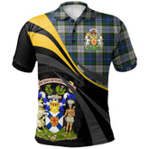 Nova Scotia District Dress Tartan Polo Shirt - Royal Coat Of Arms Style