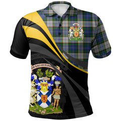 Nova Scotia District Dress Tartan Polo Shirt - Royal Coat Of Arms Style