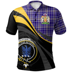 Ochterlony Tartan Polo Shirt - Royal Coat Of Arms Style