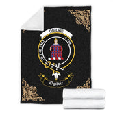 Ogilvie Crest Tartan Premium Blanket Black