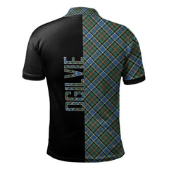 Ogilvie Hunting Ancient Tartan Polo Shirt Half of Me - Cross Style