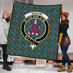 Ogilvie (Ogilvy) Hunting Ancient Tartan Quilt