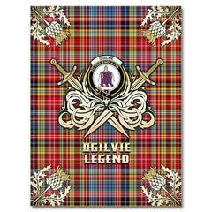 Ogilvie of Airlie Ancient Tartan Gold Courage Symbol Blanket