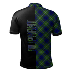 Oliphant Modern Tartan Polo Shirt Half of Me - Cross Style