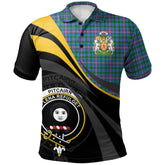 Pitcairn Hunting Tartan Polo Shirt - Royal Coat Of Arms Style