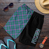 Pitcairn Hunting Tartan Crest Men's Short - Cross Style