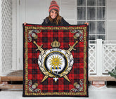 MacLeod of Raasay Tartan Crest Premium Quilt - Celtic Thistle Style