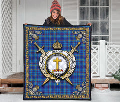 Mercer Modern Tartan Crest Premium Quilt - Celtic Thistle Style