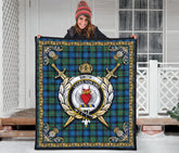 Smith Ancient Tartan Crest Premium Quilt - Celtic Thistle Style