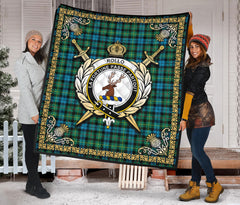 Rollo Ancient Tartan Crest Premium Quilt - Celtic Thistle Style