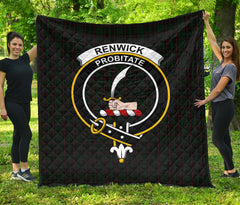 Renwick Family Tartan Crest Quilt