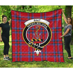 Rait Tartan Crest Quilt