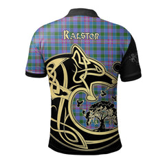 Ralston Tartan Polo Shirt Viking Wolf