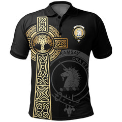 Ramsay Clan Unisex Polo Shirt - Celtic Tree Of Life