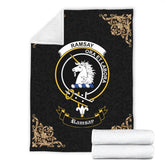 Ramsay Crest Tartan Premium Blanket Black
