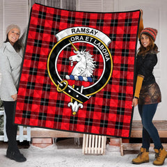 Ramsay Modern Tartan Crest Quilt