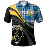 Roberton Tartan Polo Shirt - Royal Coat Of Arms Style