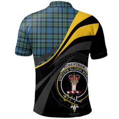 Robertson Hunting Ancient Tartan Polo Shirt - Royal Coat Of Arms Style