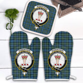 Robertson Hunting Ancient Tartan Crest Oven Mitt And Pot Holder (2 Oven Mitts + 1 Pot Holder)