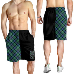 Rose Hunting Ancient Tartan Crest Men's Short - Cross Style