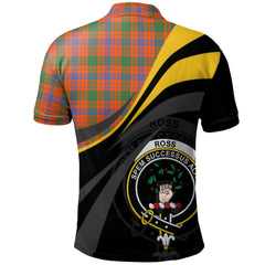 Ross Ancient Tartan Polo Shirt - Royal Coat Of Arms Style