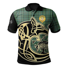 Ross Hunting Ancient Tartan Polo Shirt Viking Wolf