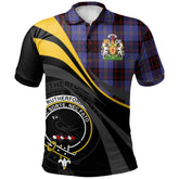 Rutherford Tartan Polo Shirt - Royal Coat Of Arms Style