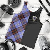 Rutherford Tartan Crest Men's Tank Top - Cross Style