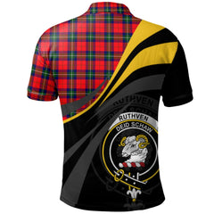 Ruthven Modern Tartan Polo Shirt - Royal Coat Of Arms Style