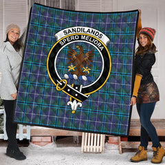 Sandilands Tartan Crest Quilt