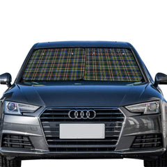 Scott Green Modern Tartan Car Sun Shade - 2 Pieces