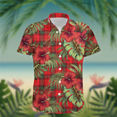 Seton Tartan Hawaiian Shirt Hibiscus, Coconut, Parrot, Pineapple - Tropical Garden Shirt