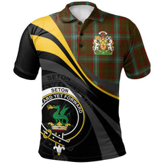 Seton Hunting Tartan Polo Shirt - Royal Coat Of Arms Style